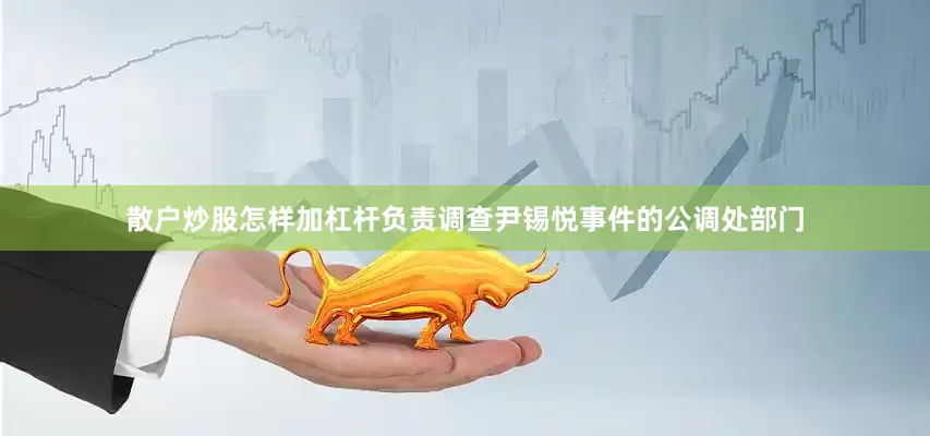 散户炒股怎样加杠杆　　负责调查尹锡悦事件的公调处部门