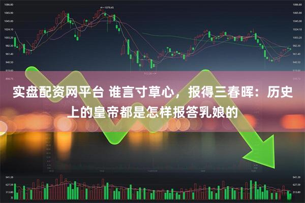 实盘配资网平台 谁言寸草心，报得三春晖：历史上的皇帝都是怎样报答乳娘的