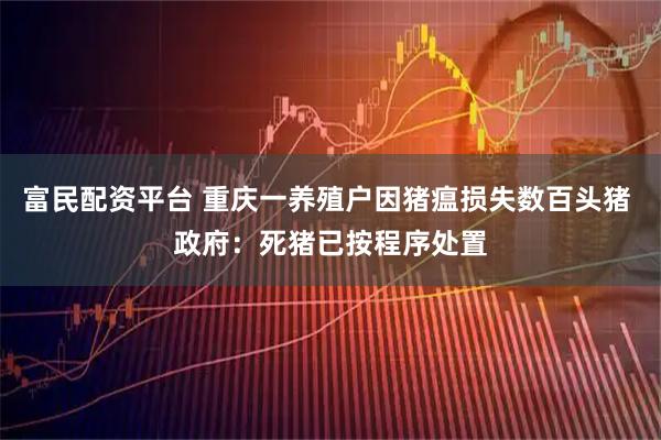 富民配资平台 重庆一养殖户因猪瘟损失数百头猪 政府：死猪已按程序处置