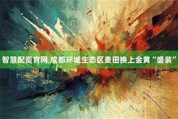 智慧配资官网 成都环城生态区麦田换上金黄“盛装”