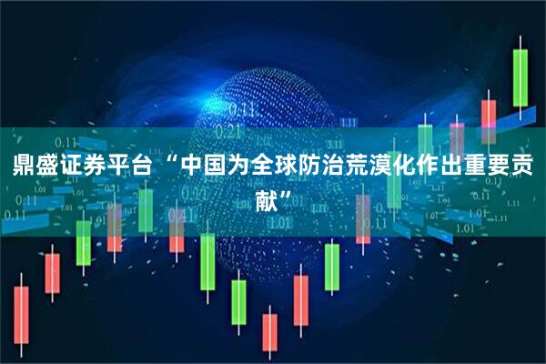 鼎盛证券平台 “中国为全球防治荒漠化作出重要贡献”